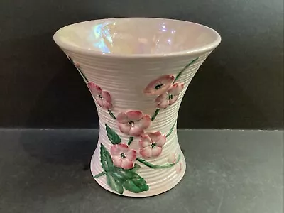 Buy Vintage 1950s Maling Pink Apple Blossom No. 6584 Lustre Vase 16cm / 6 1/4in High • 28£