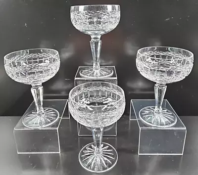 Buy 4 Galway Castlerosse Champagne Glasses Set Vintage Crystal Clear Cut Ireland Lot • 105.93£