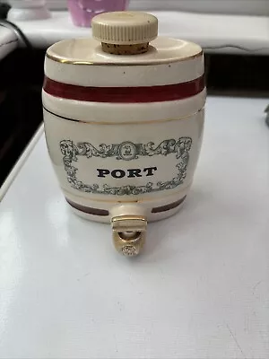 Buy Royal Victoria Wade Pottery Port Barrel Decanter W & A Gilbey Limited • 10£