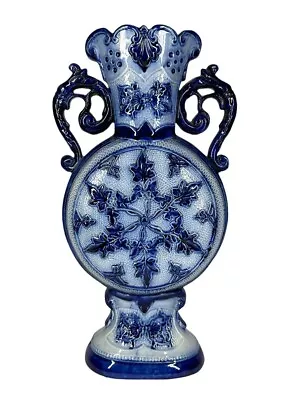 Buy Antique Salt Glazed Pottery Vase Ivy Pin Wheel And Celtic Designs England • 229.10£