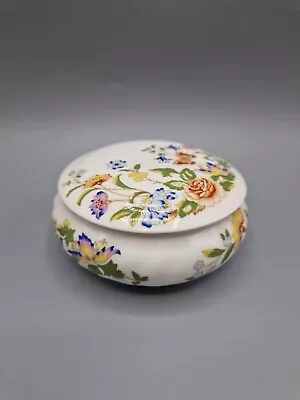 Buy Vintage Aynsley Cottage Garden Fine English Bone China Trinket Box With Lid • 6£