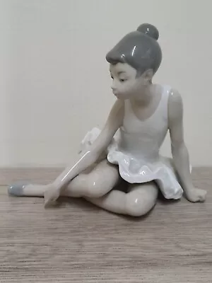 Buy Lladro Nao Seated Ballerina - 147 - 6 Inch High  • 30£