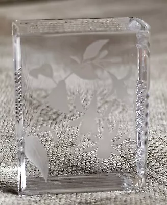 Buy Stuart Crystal Small Glass Book With Fuchisa Flowers Engraved, Someone Special  • 3.50£