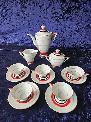 Buy Rare 1930s German  Art Deco Porcelain Bavaria  Tea Coffee Set • 466.80£