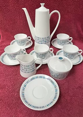 Buy Vintage Royal Tuscan Raindrop Fine Bone China Coffee Set Cups Saucers Coffee Pot • 24.75£
