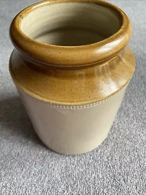 Buy Vintage Stoneware Glazed Earthenware Storage Jar Pot 20cm Tall • 25£