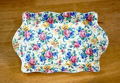 Buy James Kent Porcelain Rosalynde Floral Chintz Pattern York Tray, Longton England • 23.29£
