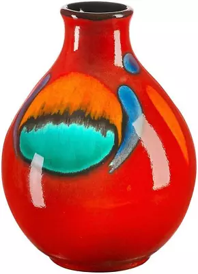 Buy Poole Pottery Volcano Bud Vase, 12 Cm, Orange • 94.63£