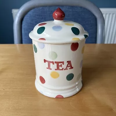 Buy Emma Bridgewater Polka Dot TEA Storage Jar 1st • 69.99£