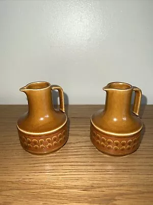 Buy Vintage 1975 Hornsea Pottery Saffron Oil And Vinegar Jugs X 2 • 8£