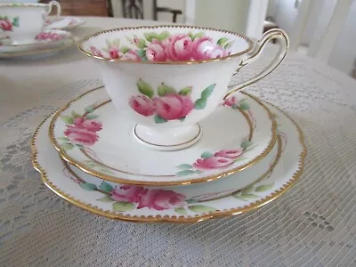 Buy Antique Vintage Shelley Rose Trio Gainsborough Shape Pattern A10837 • 35£