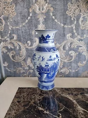 Buy Vintage Blue Willow Pattern Vase Limited Edition Made For B.W.L Ltd London 1999 • 30£