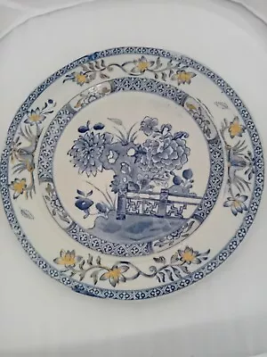 Buy Masons Patent Ironstone China Plate Blue Peonies And Gate • 10£