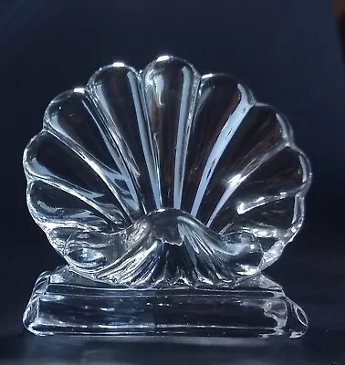Buy Baccarat Of France Place Card Holder Bambous Shell Pattern Crystal Name Stand • 42.01£