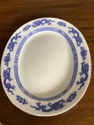 Buy Cauldon Blue Dragon Large Meat Plate C. 1930s • 15£