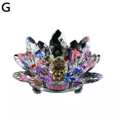 Buy Crystal Flower Ornament Large Crystal Craft Home Decor 1 D3W5cz Pcs V9P3 • 7.17£