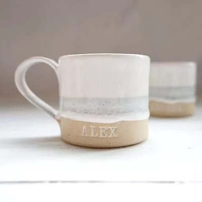 Buy Handmade Pottery Coffee Mug White Mug Persinalised • 19.96£