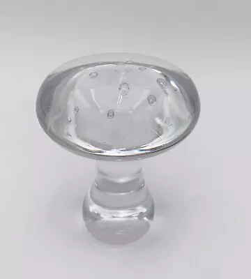 Buy Kosta Boda 3.75” Clear Art Glass Mushroom Control Bubble Monica Blackstrom MB • 41.89£