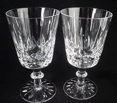 Buy Pair Of Quality Crystal Water Goblets Possibly Webb Corbett 6 H (unsigned) • 12.99£