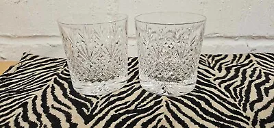 Buy Exquisite Pair Of Edinburgh Crystal Hobnail Style Larger Whiskey Tumbler Glasses • 1£