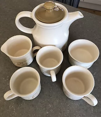 Buy Staffordshire Biltons Coloroll Tea / Coffee Pot Sugar Pot Milk Jug And 3 Cups • 18£