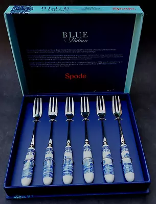 Buy New And Boxed Spode Italian 6 Pastry Forks • 28£