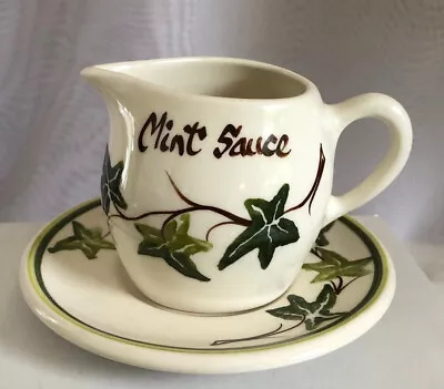 Buy Vintage Toni Raymond Pottery Mint Sauce Jug And Saucer Ivy West Country England • 10.50£