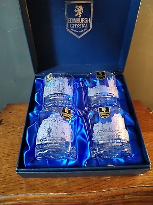 Buy Edinburgh Crystal - Scottish Castles - 4 X Whisky Tumblers - Presentation Box • 70£