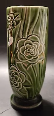 Buy SylvaC Green Flower Design Vase - Pattern 4827 - Original Label - 18 Cm • 12£