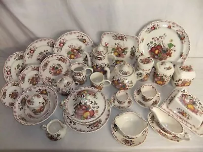 Buy Mason's - Fruit Basket Red - Vintage Ironstone Tableware, Large Selection - 9A0A • 35£