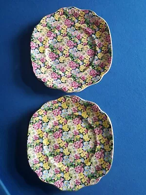 Buy Pair James Kent China Florita Pattern Plates. • 15£