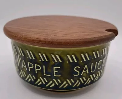 Buy Lord Nelson Pottery 1960s Apple Sauce Dish With Wyncraft Wooden Lid  • 6£