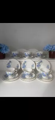 Buy Queen Anne Cornflower Vintage 18 Piece Tea Set • 15£