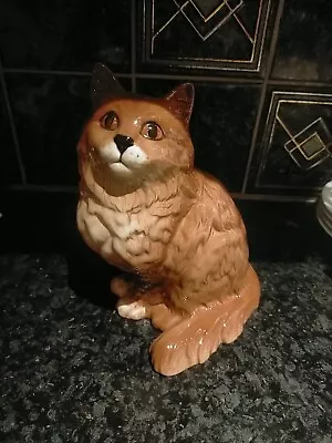 Buy Large Beswick Persian Cat Ceramic Figurine/Fireside Cat • 40£
