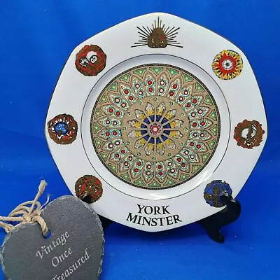 Buy York Minister Rose Window * 1988 Restoration Plate * Hand Printed Porcelain EXC • 8£