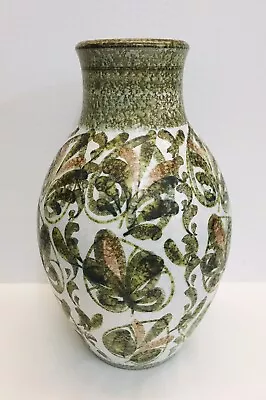 Buy Vintage Mid Century MCM Denby ‘Glyn Colledge’ Hand Painted 11” Stoneware Vase • 39.99£