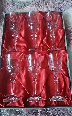 Buy 6 Bohemia Lead Crystal Sherry Classes. Boxed And Unused • 35£
