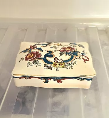 Buy Masons Ironstone Java Pattern Trinket Box  Hand Painted 6  Long • 12£