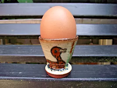 Buy Hand Crafted & Painted Godshill Studio Art Pottery Duck Egg Cup • 6.05£