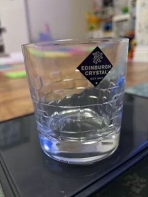 Buy Edinburgh Crystal SKIBO Old Fashioned Whisky Glass Tumbler Geometric • 10.99£