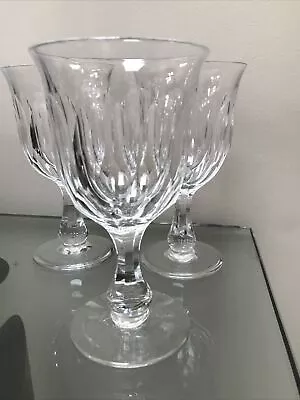 Buy Thomas Webb Petal Cut Crystal Wine Glass Set Of 3    16cm. 6 1/4” • 29.99£