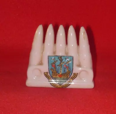 Buy Arcadian Crested China WW1 Clip Of Bullets Weymouth Crest • 3.99£