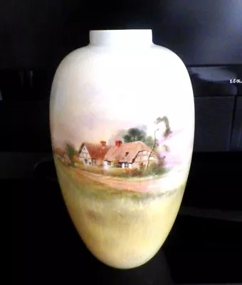 Buy Rare Royal Doulton Seriesware Large Vase - English Cottages A D4390 - Perfect ! • 85£