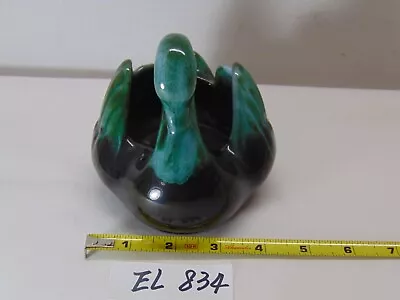 Buy Blue Mountain Pottery Swan Green Black Art Planter Canadian Vintage • 27.95£