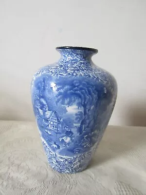 Buy Vintage Antique James Kent Fenton Ye Olde Foley Ware Blue China Vase 12cm Tall • 10.79£