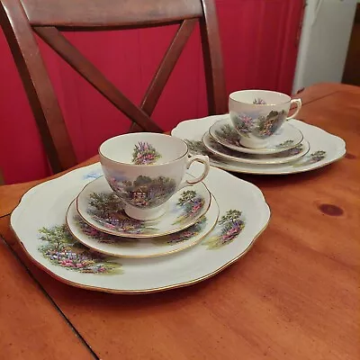 Buy Royal Vale Pattern #7382 Bone China Tea Set For 2, 8 Pieces Made In England • 55.92£