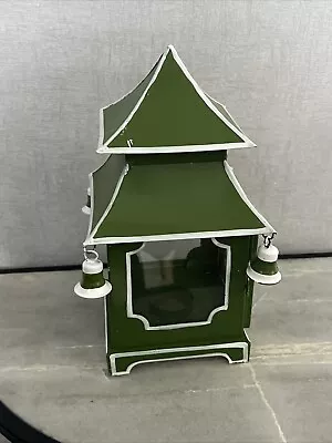 Buy Green White Pagoda Tealight Table Decoration Candle Holder House Lantern Small • 11.50£