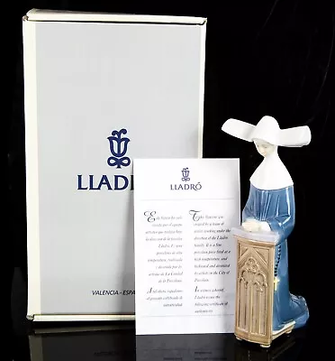 Buy Lladro 'meditation' Nun Praying Figure Model 5502, Boxed • 45£