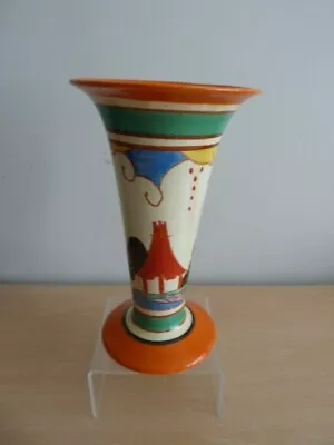 Buy Stunning Art Deco Clarice Cliff Summerhouse Vase Must See • 475£