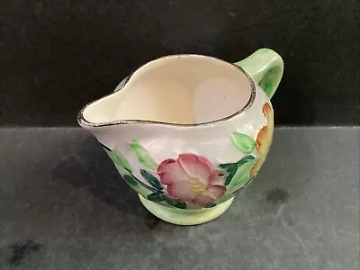Buy Vintage Maling Pottery Cream/Milk Jug Godetia Victorian Green No. 6551 • 12£